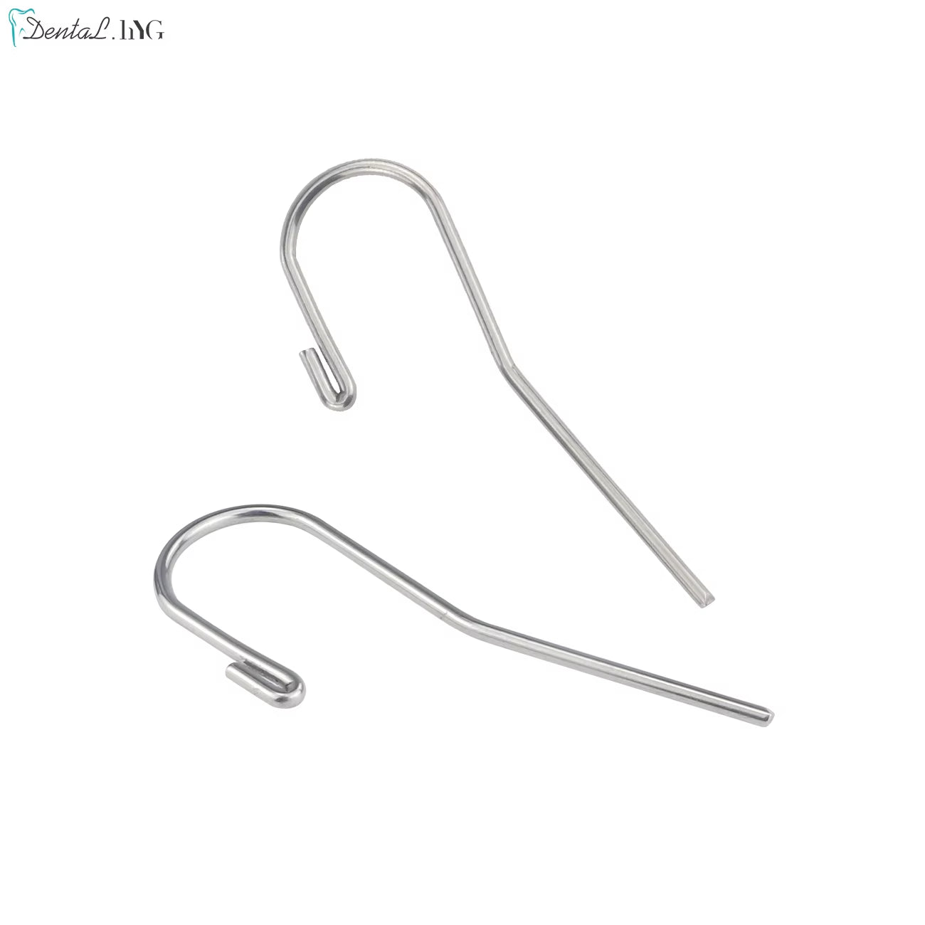 10Pcs/Pack Stainless Steel 2Mm Dental Lip Hook Root Canal Measuring Accessories Lip Mouth Hook Apex Locator Tool for Dentists