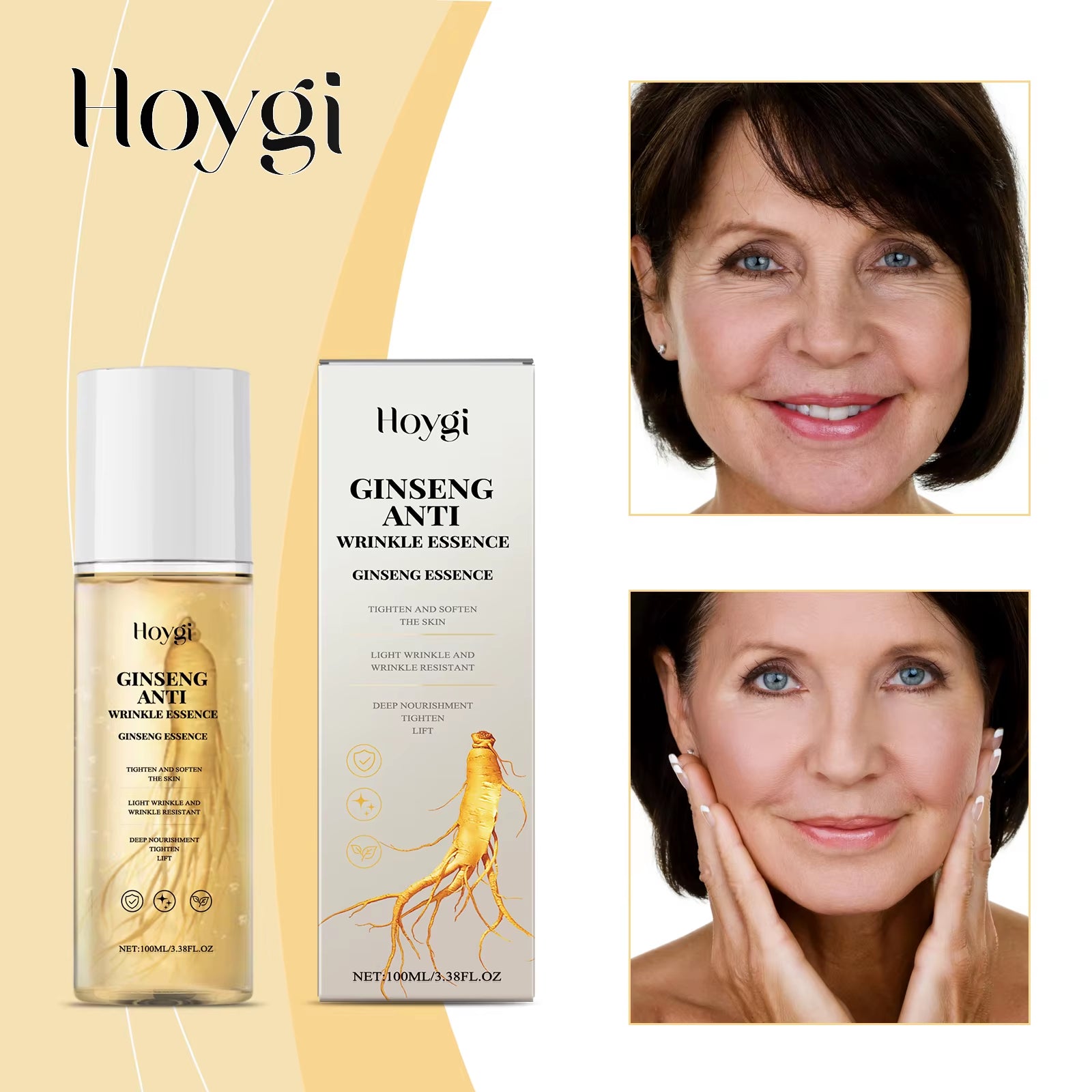 100Ml Ginseng Power Firming Serum  and Dark Circles Nourish and Tighten Face Eye Area