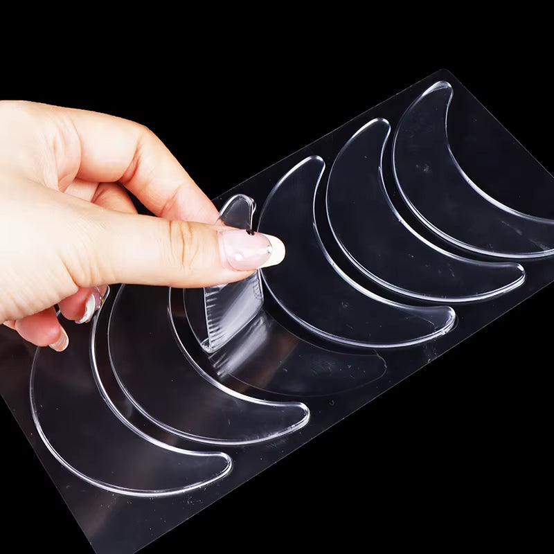 3 Pairs Silicone Eye Pads Reusable Waterproof Anti-Wrinkle Skin Care Patches for Eye Wrinkle Reduction